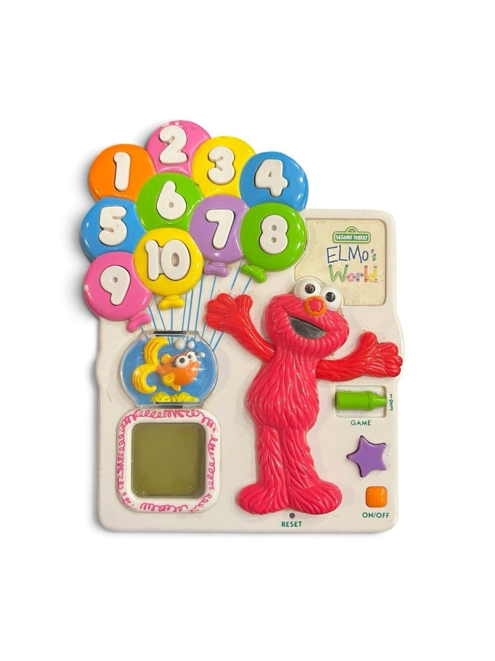 Vintage Elmo’s Count & Pop Electronic Balloon Game Tested/Works